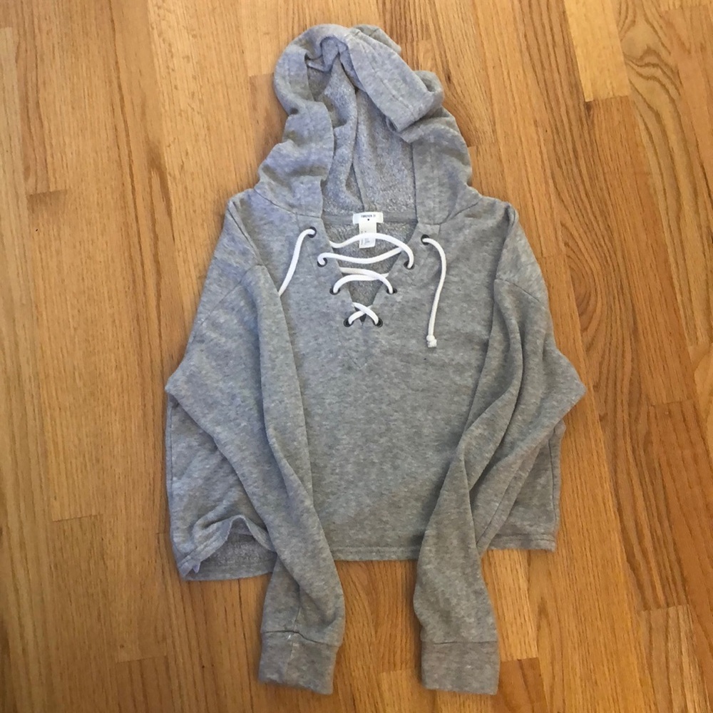 Forever 21 cropped hoodie